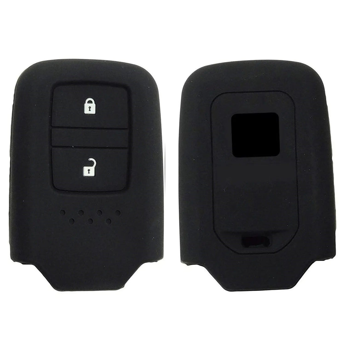 Shopoflux® Silicone 2 Button Smart Key Cover Compatible with Push Button Start City | Jazz | WRV | CRV Pack of 2
