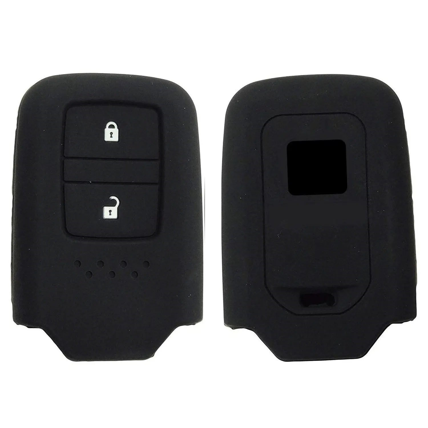 Shopoflux® Silicone 2 Button Smart Key Cover Compatible with Push Button Start City | Jazz | WRV | CRV Pack of 2