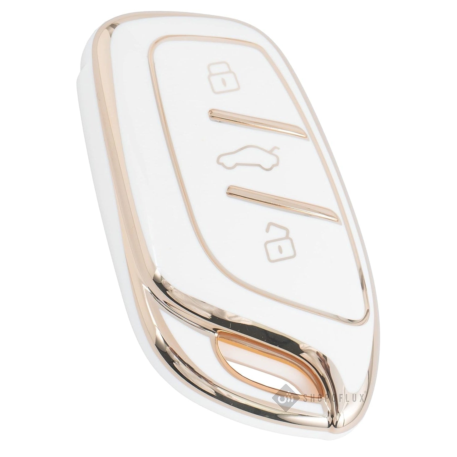 Shopoflux® TPU Key Cover Compatible with MG ZS EV Electric | Astor 3 Button Smart Key