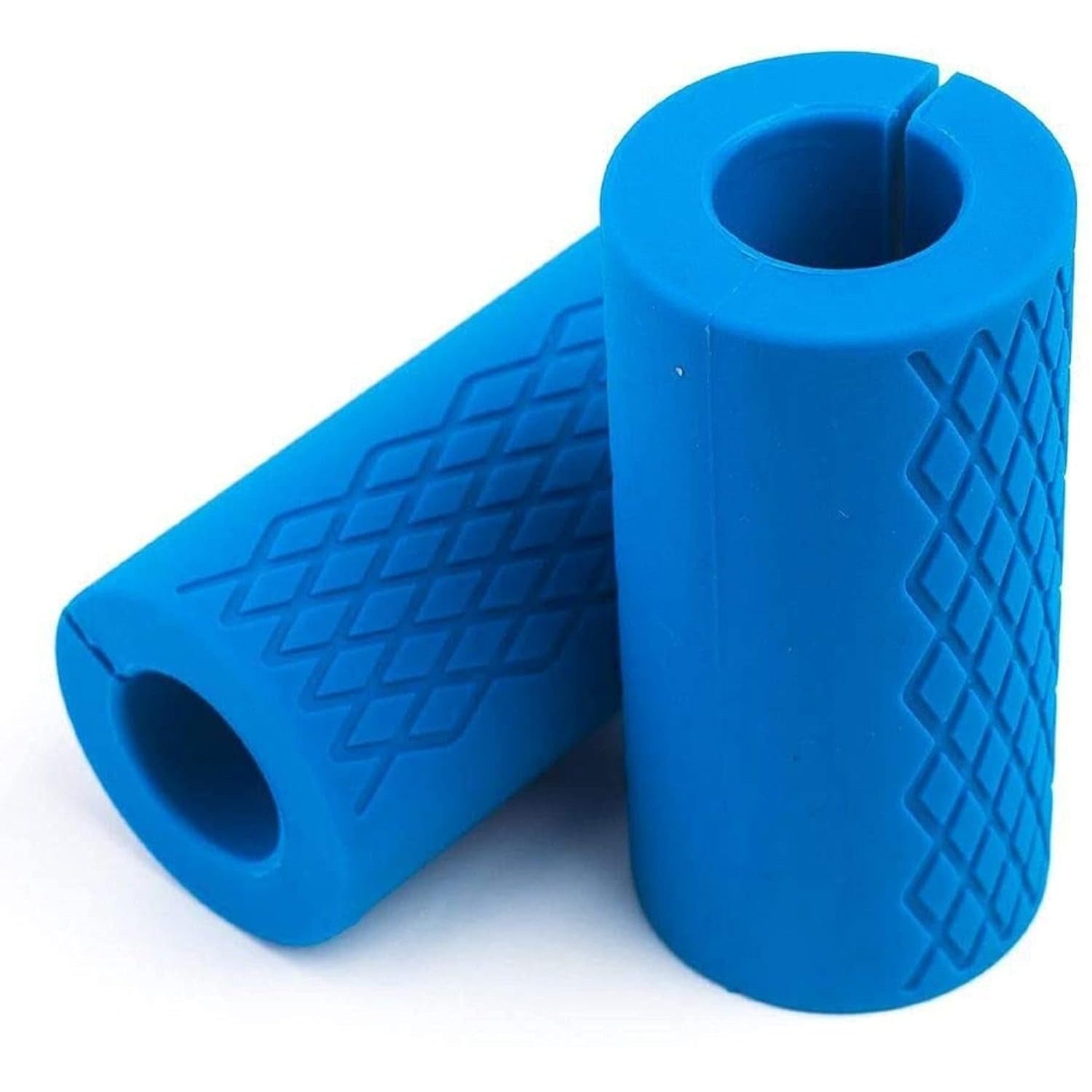 SHOPOFLUX Silicon Gym Dumbbell And Barbell Grips|Fat Bar Grip Fit Standard Barbell, Dumbell Handles, Bicep, Pull Up Bar, Rope Grips For Weight Lifting Fitness Training Pack Of 2