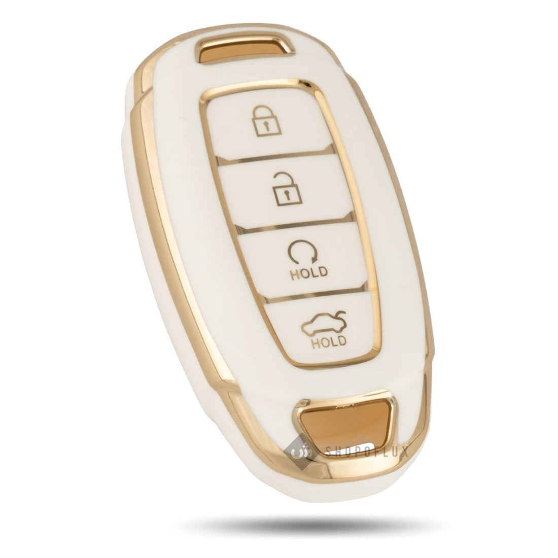 Shopoflux® TPU Key Cover Compatible with Hyundai Verna 2023 2024 | i20 Facelift N Line N8 Car 4 Button Smart Key