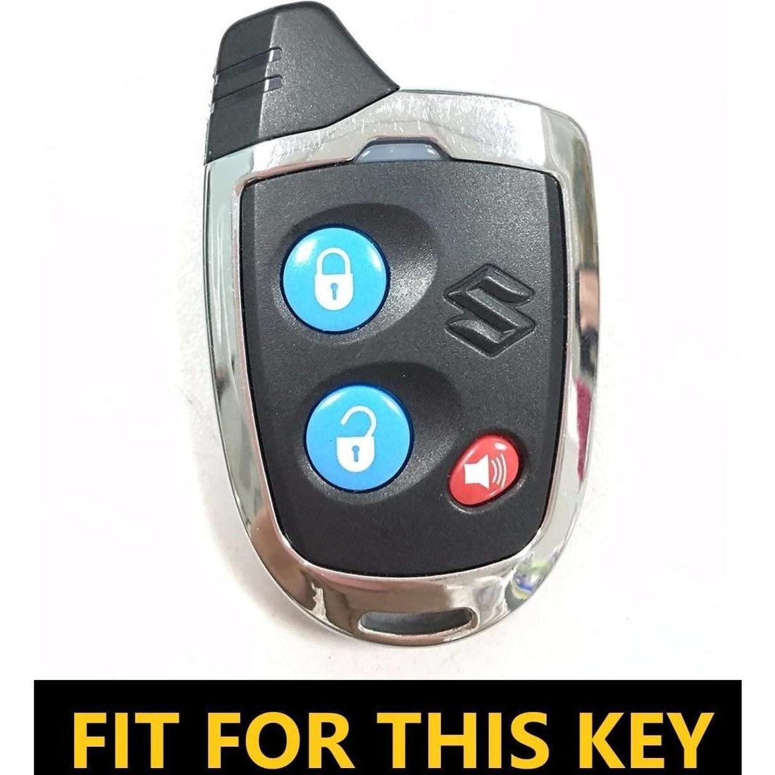 SHOPOFLUX Metal Key Cover Compatible for Swift,Dzire, Ritz, WagonR, S-Cross, Ertiga, Astar, Ciaz, Celerio, WagonR, Baleno, Scross, Vitara Brezza, Baleno BS6 2020 with Nippon Remote