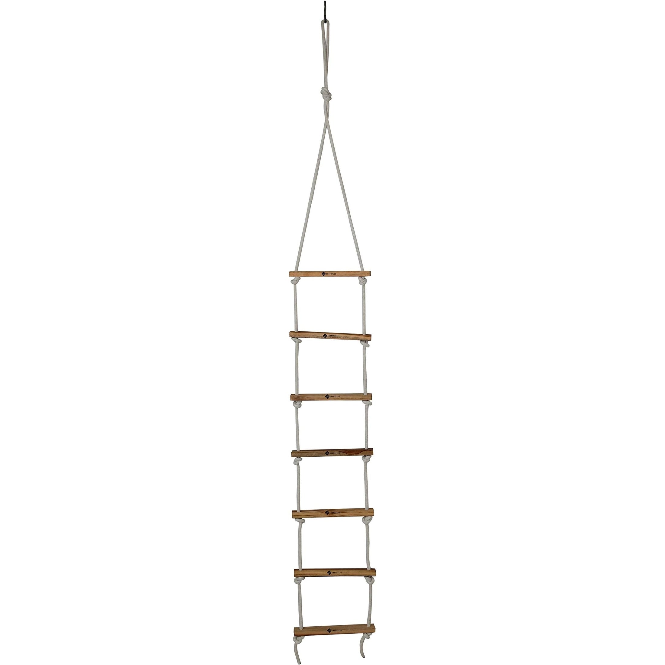 Shopoflux Rope Ladder for Kids | Climbing Ladder for Kids | Wooden Ladder for Kids for Physical Activity | Indoor Outdoor Games for Kids