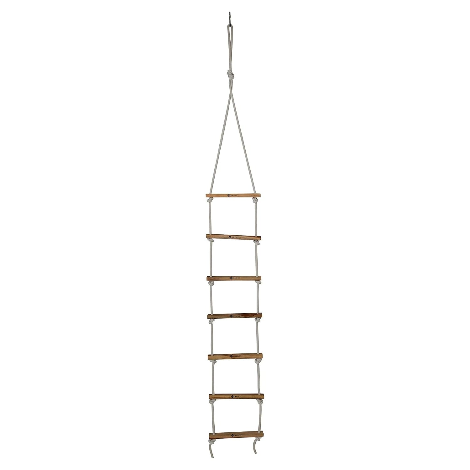 Shopoflux Rope Ladder for Kids | Climbing Ladder for Kids | Wooden Ladder for Kids for Physical Activity | Indoor Outdoor Games for Kids