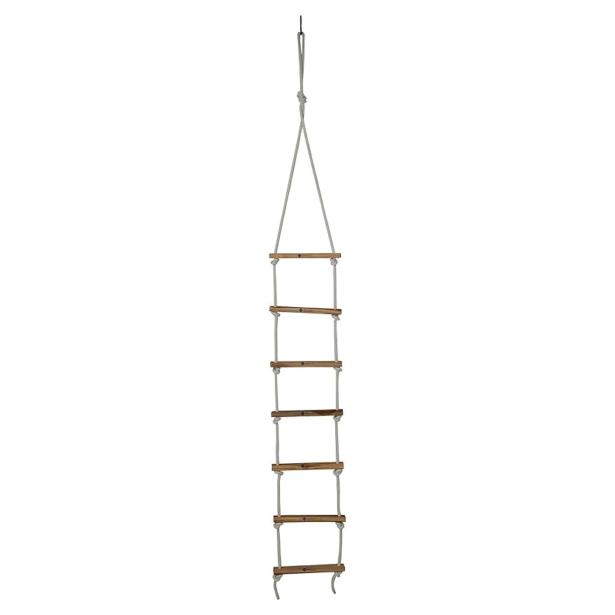 Shopoflux Rope Ladder for Kids | Climbing Ladder for Kids | Wooden Ladder for Kids for Physical Activity | Indoor Outdoor Games for Kids