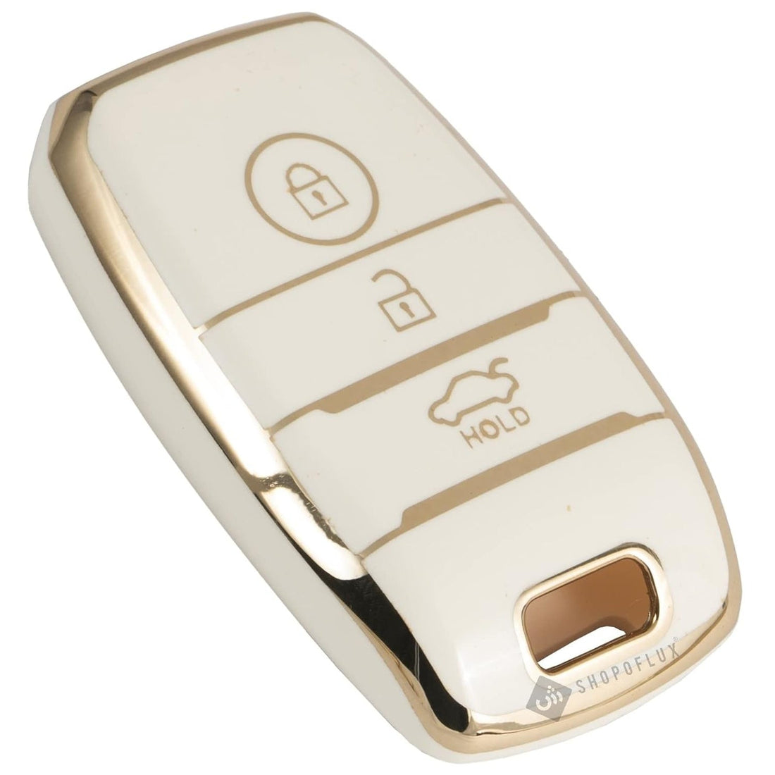 SHOPOFLUX TPU Key Cover Compatible with Kia Sonet | Carens | Seltos 3 Button Smart Key Only