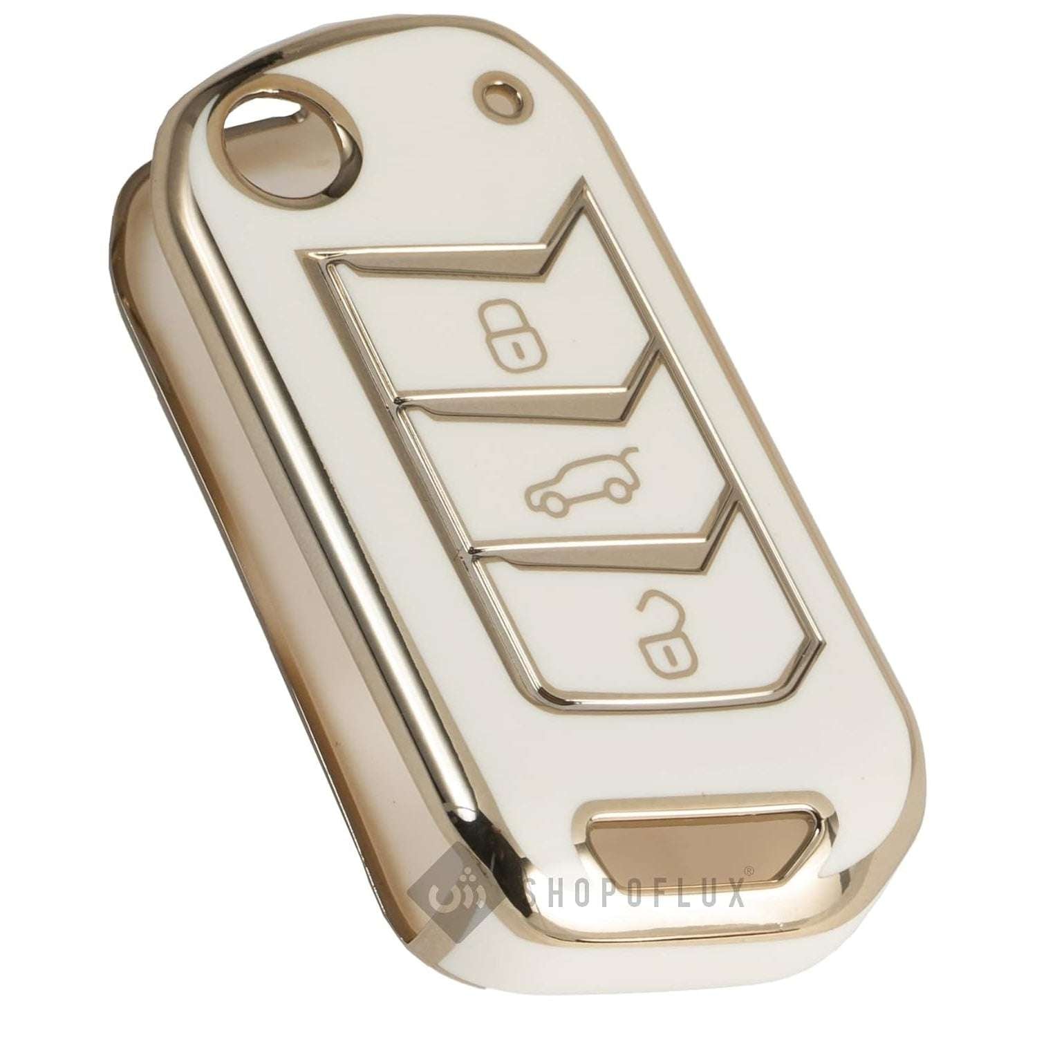 Shopoflux® TPU Key Cover Compatible with Mahindra Scorpio N | 3XO | XUV 300 | Marazzo | XUV 700 | XUV 400 ev | Bolero | Thar Roxx 3 Button Flip Key