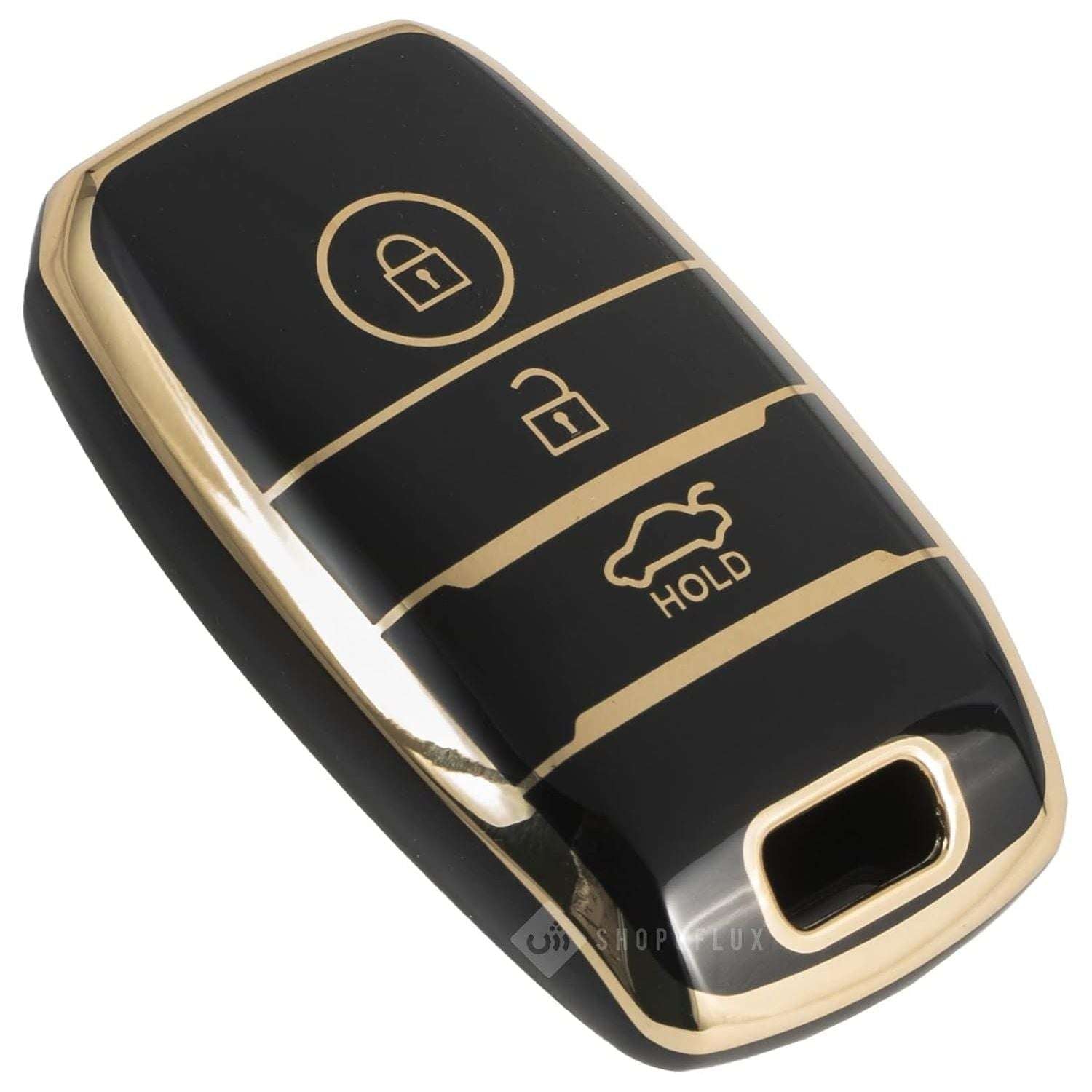 SHOPOFLUX TPU Key Cover Compatible with Kia Sonet | Carens | Seltos 3 Button Smart Key Only