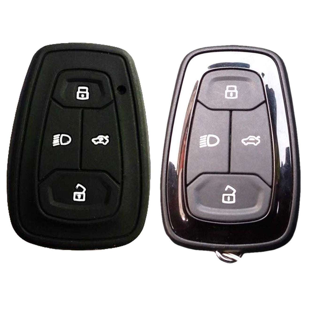 Shopoflux® Silicone Smart Key Cover Compatible with Safari 2021 | Nexon | Harrier | Altroz | Tigor | EV | Tiago EV Electric Pack of 1