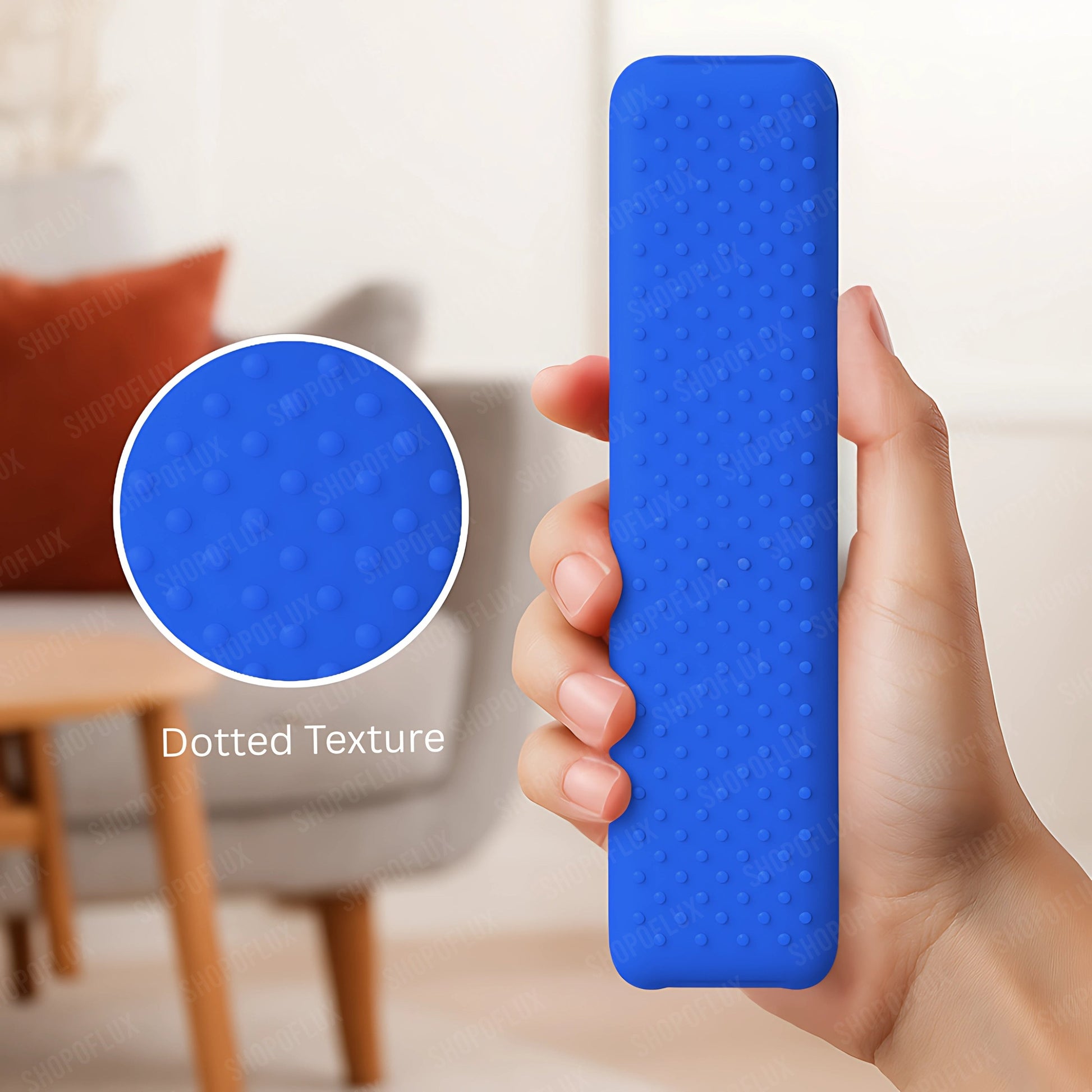 SHOPOFLUX Silicone TV Remote Cover Compatible with Sony Bravia Smart Tv Voice Remote Protective case (Blue) (Copy) Shopoflux