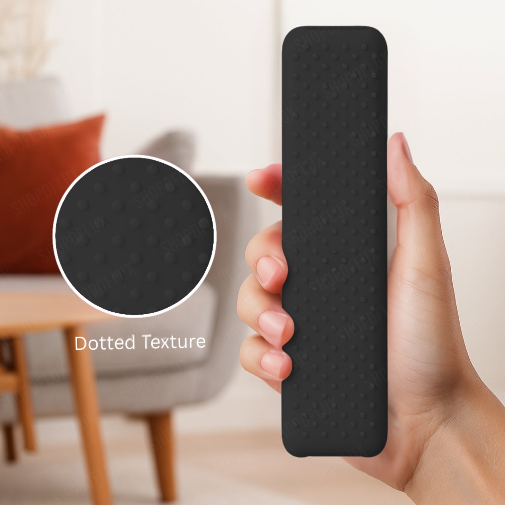 SHOPOFLUX Silicone TV Remote Cover Compatible with Sony Bravia Smart Tv Voice Remote Protective case (Black) Shopoflux