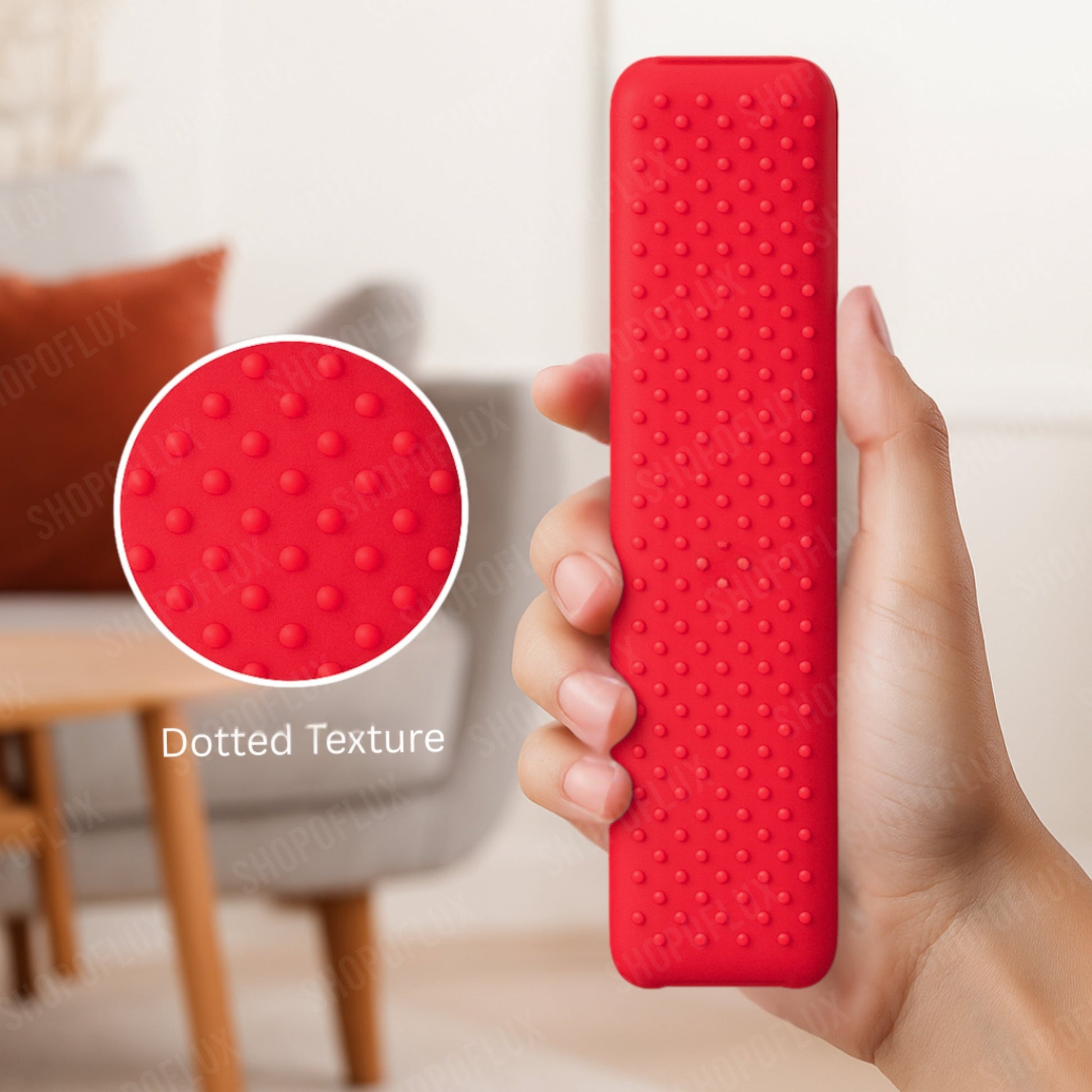 SHOPOFLUX Silicone TV Remote Cover Compatible with Sony Bravia Smart Tv Voice Remote Protective case (RED) (Copy) Shopoflux