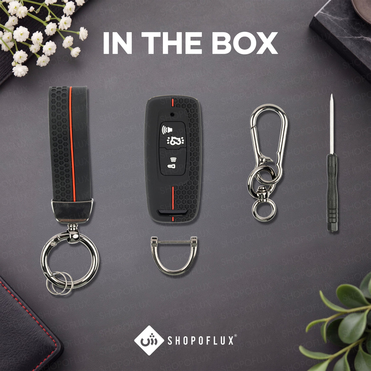 SHOPOFLUX Metal Key Cover Compatible with Honda Activa | Dio H-Smart