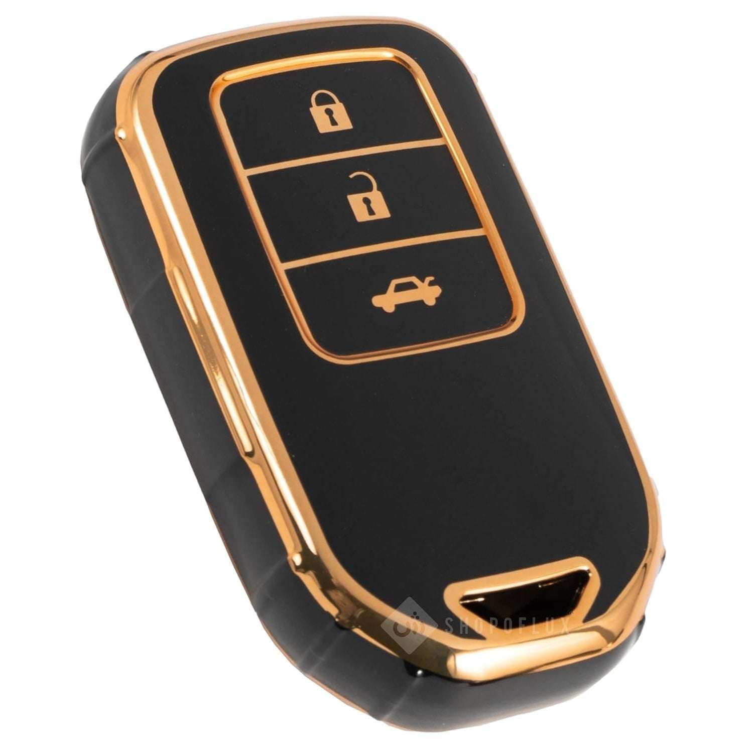 Shopoflux® TPU Key Cover Compatible for Honda Elevate | City | Amaze | WRV | CRV | Jazz | 3 Button Smart Key