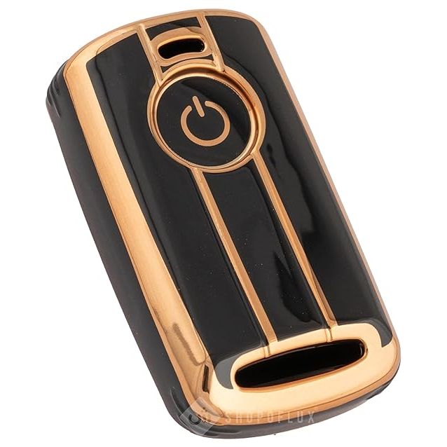 SHOPOFLUX TPU Key Cover Compatible with Yamaha Aerox 2024 Black