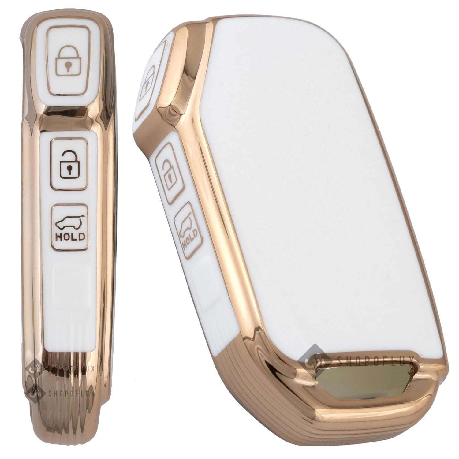 SHOPOFLUX TPU Key Cover Compatible with Kia Seltos | Carens | Sonet syros 2025 3 Button Smart Key