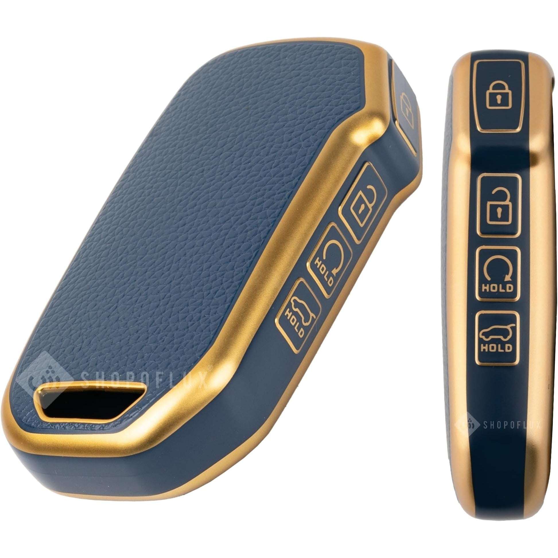 SHOPOFLUX TPU Key Cover Compatible with Kia Seltos 2024 2023 Facelift HTX | Carens X Line | Sonet Facelift 4 Button Smart Key