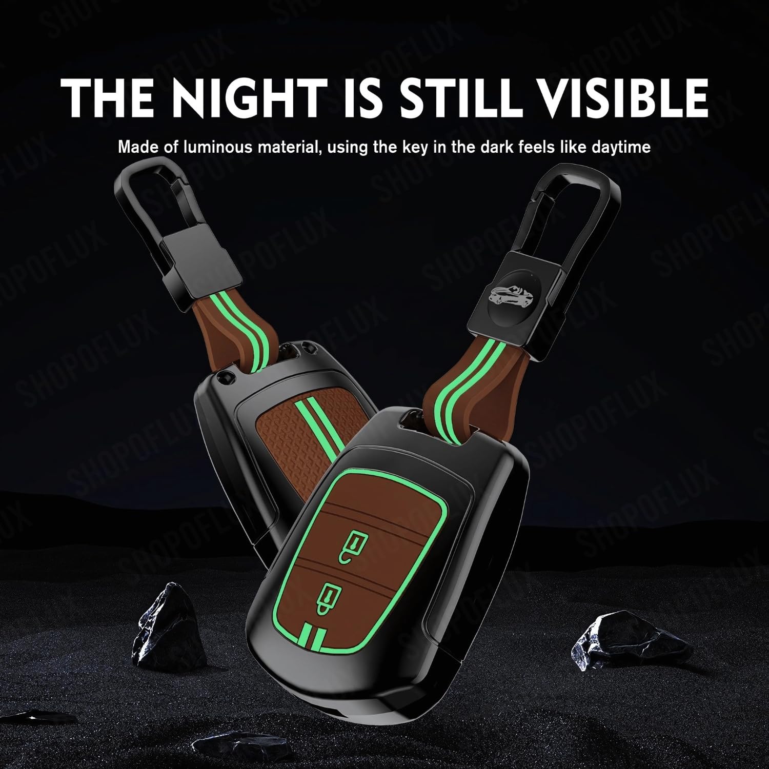 SHOPOFLUX Metal Key Cover Compatible with i10 Grand | Santro | Eon (Copy) Shopoflux