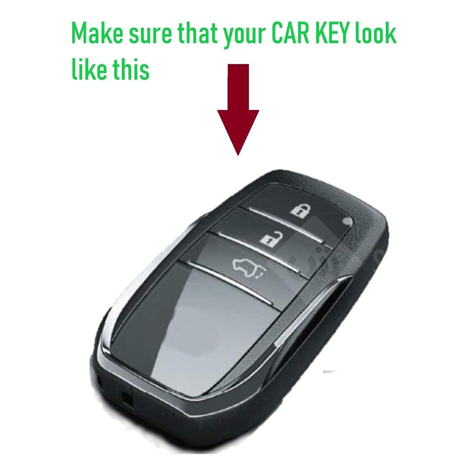Shopoflux® Silicone Key Cover Smart Key Compatible with Fortuner 3 Button Pack of 2 Blue