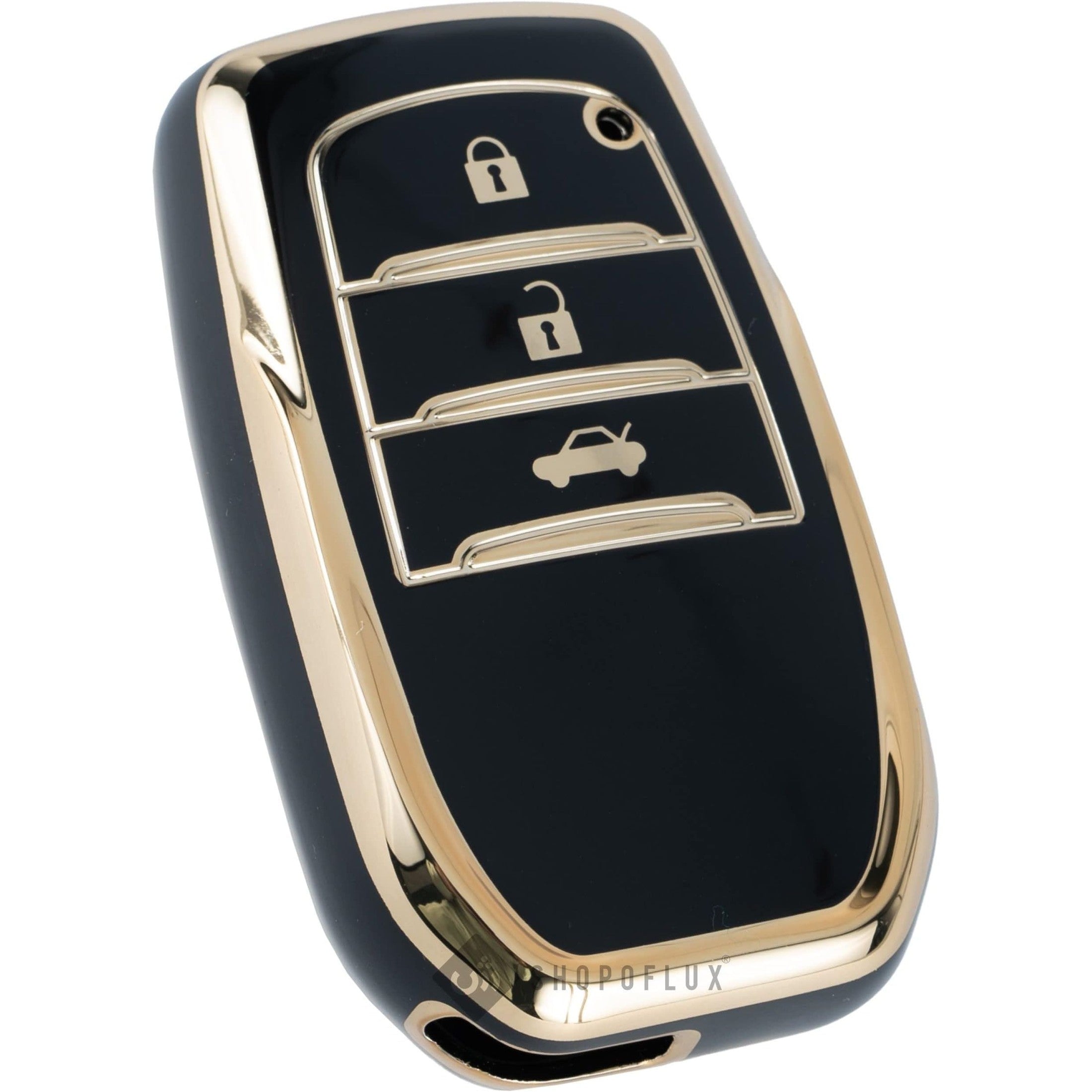 SHOPOFLUX TPU Key Cover Compatible with suzuki and Toyota Fortuner | Fortuner Legender | Innova Hycross | Invicto 3 Button Smart Key