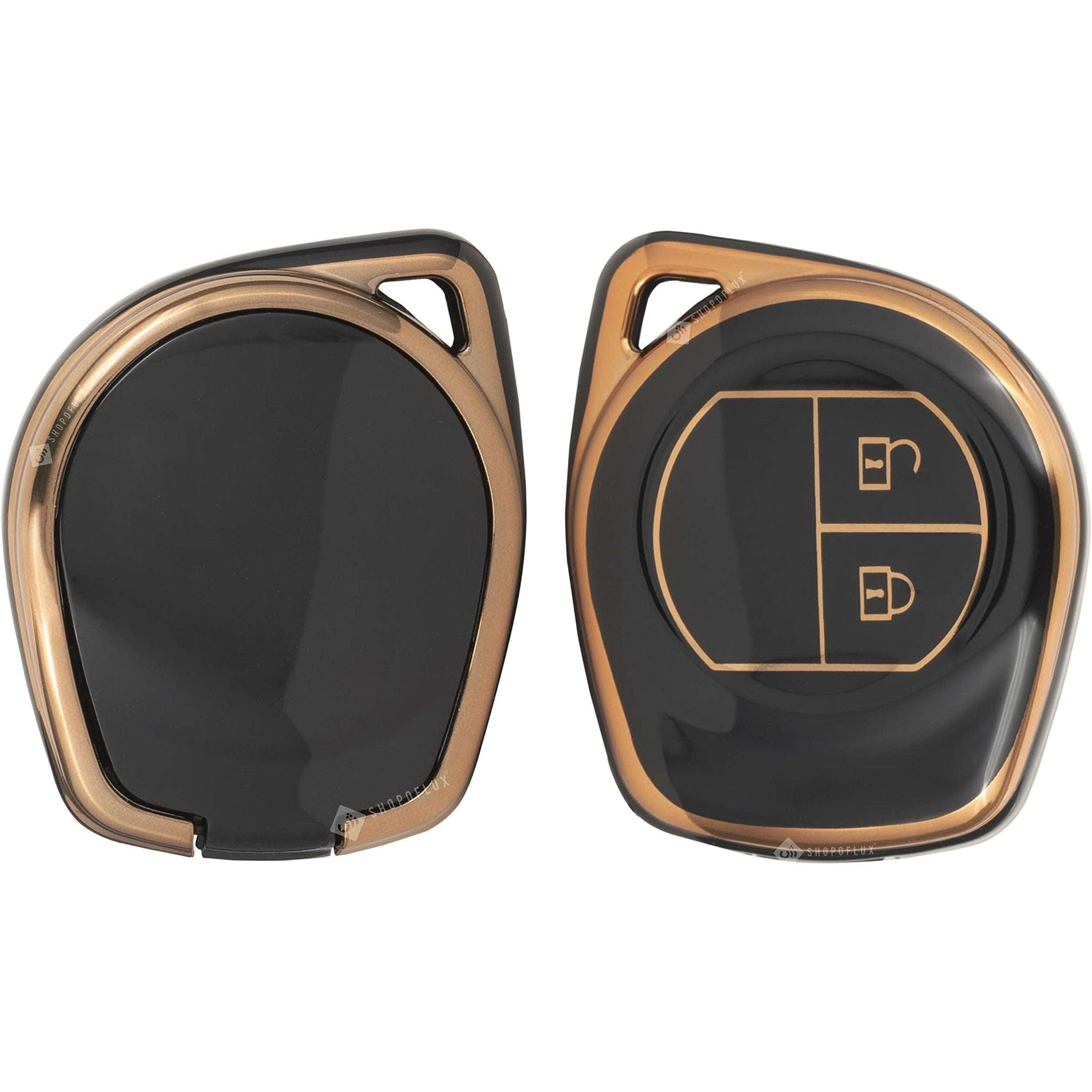 Shopoflux TPU Key Cover Compitable with Swift | Ertiga | Wagonr | Celerio | Swift Dzire | Alto | Fronx | Breza | S Presso | Ignis 2 Button Remote Key