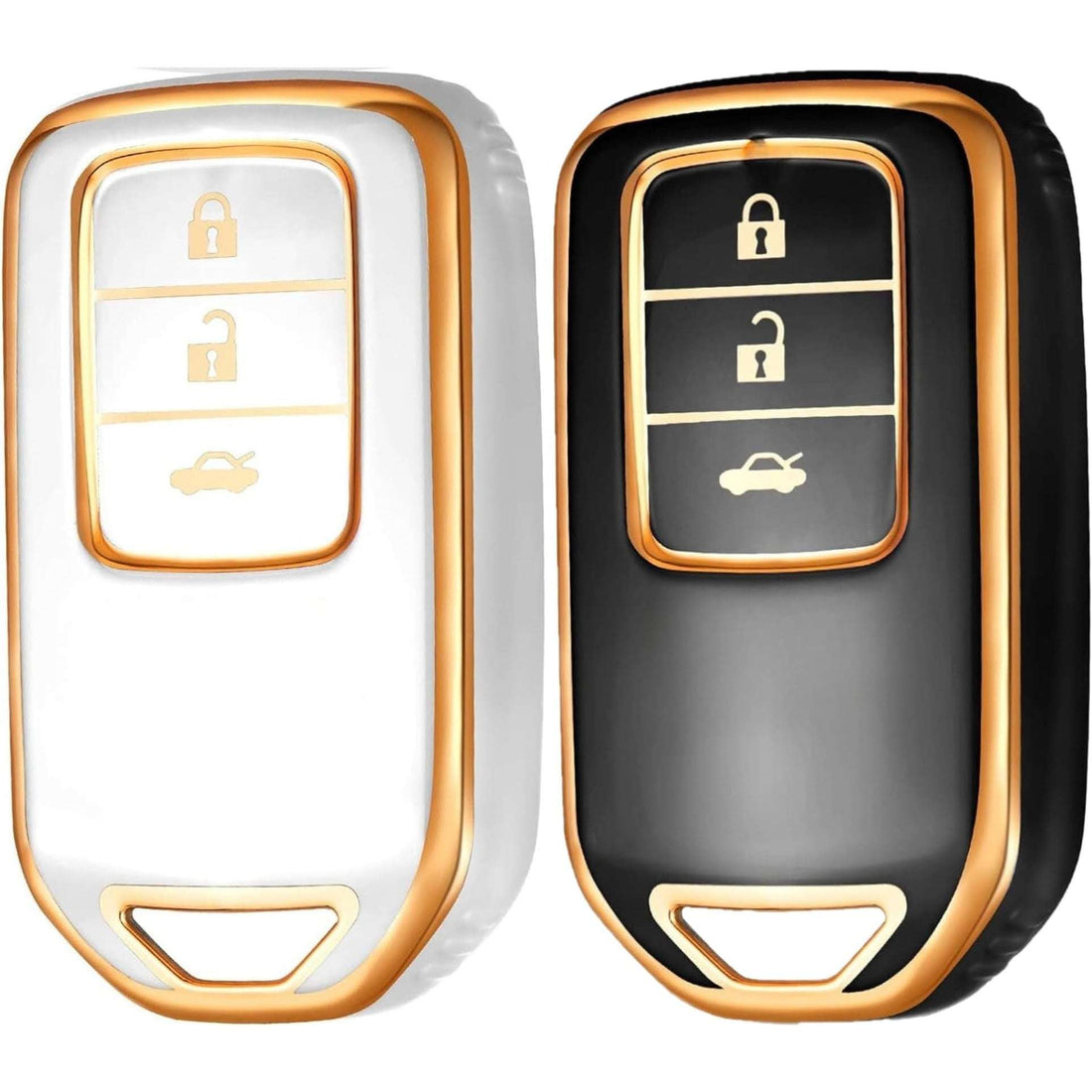 Shopoflux® TPU Key Cover Compatible for Honda Elevate | City | Amaze | WRV | CRV | Jazz | 3 Button Smart Key