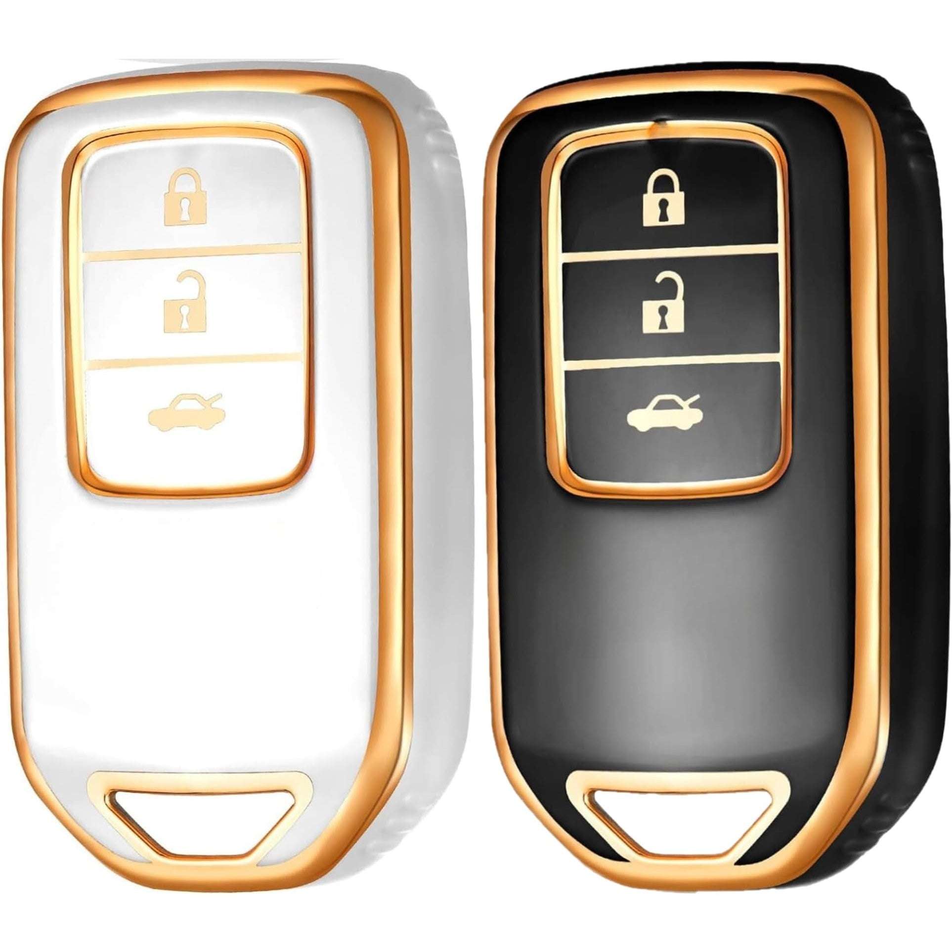 Shopoflux® TPU Key Cover Compatible for Honda Elevate | City | Amaze | WRV | CRV | Jazz | 3 Button Smart Key