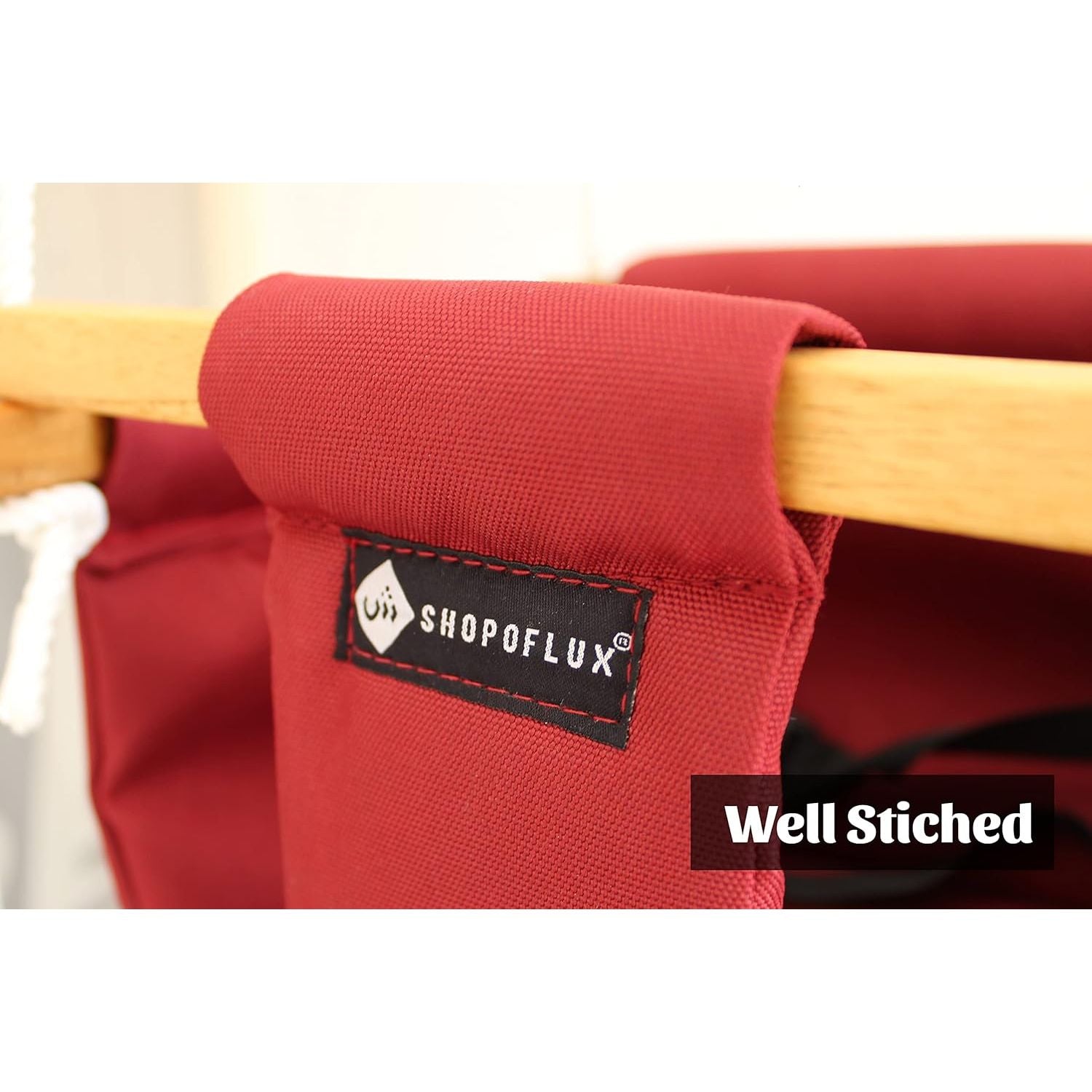 SHOPOFLUX Polyester Swing For Kids | Baby Swing Hanging Indoor Outdoor | Kids Swing | Jhula For Baby | Baby Garden Swing | Jhula For Kids | 6 Months To 3 Years Up To 25 Kg Maroon Depth 8.5 Inch