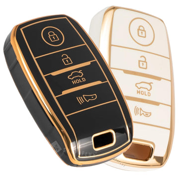 Shopoflux® TPU Key Cover fit for KIA Seltos 4 Button Smart Key