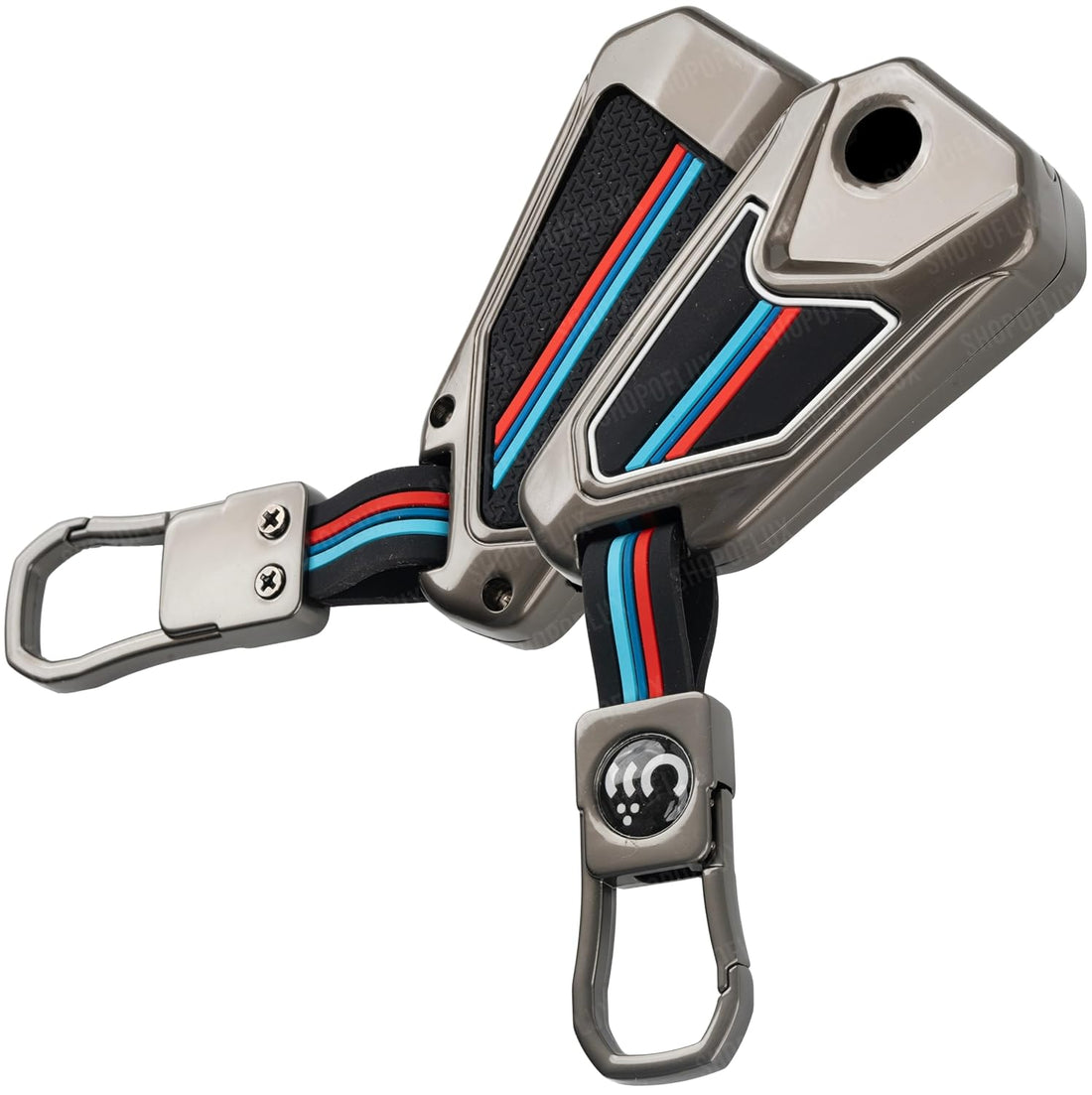 SHOPOFLUX Metal Key Cover Compatible for Universal Bike flip Key Metal