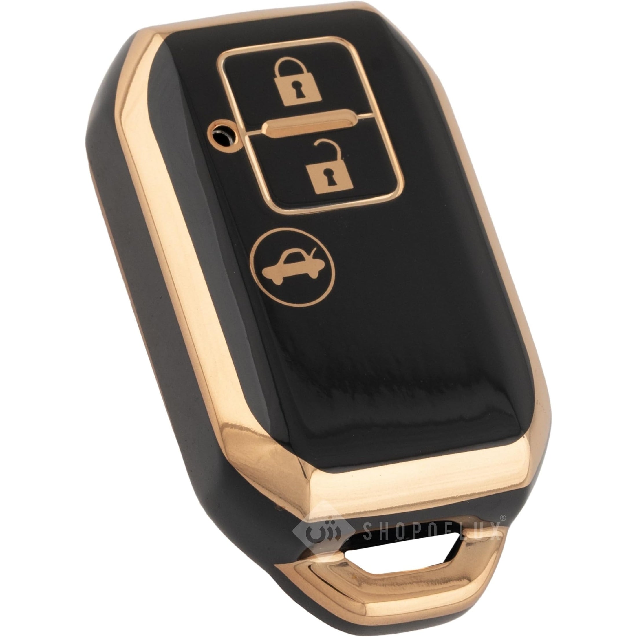 SHOPOFLUX TPU key Cover Compatible with Dzire | Ertiga 3 button smart key Black
