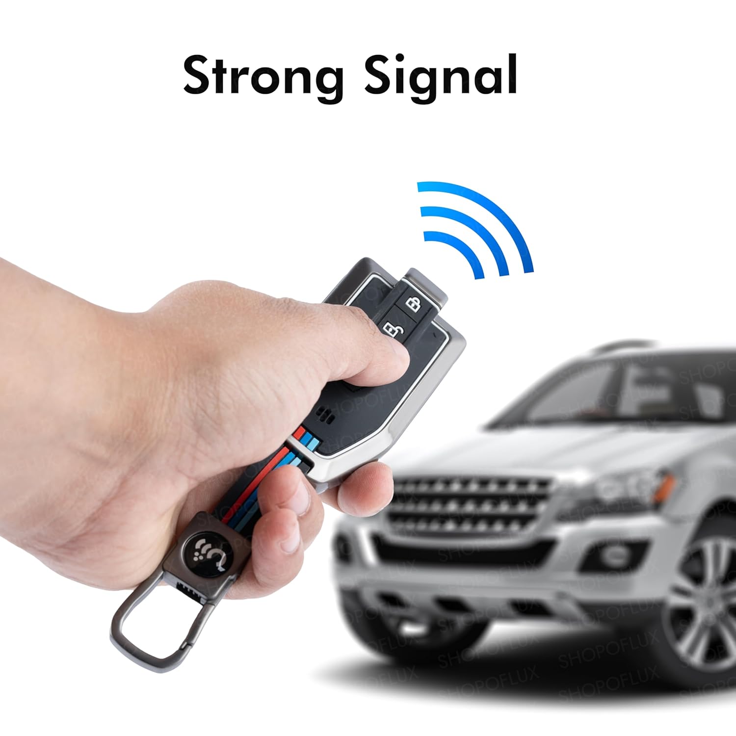 SHOPOFLUX Metal Key Cover Compatible with Mahindra BE 6, XEV 9 EV, XUV 7XO Smart Key (Metal Black Silicone) Shopoflux
