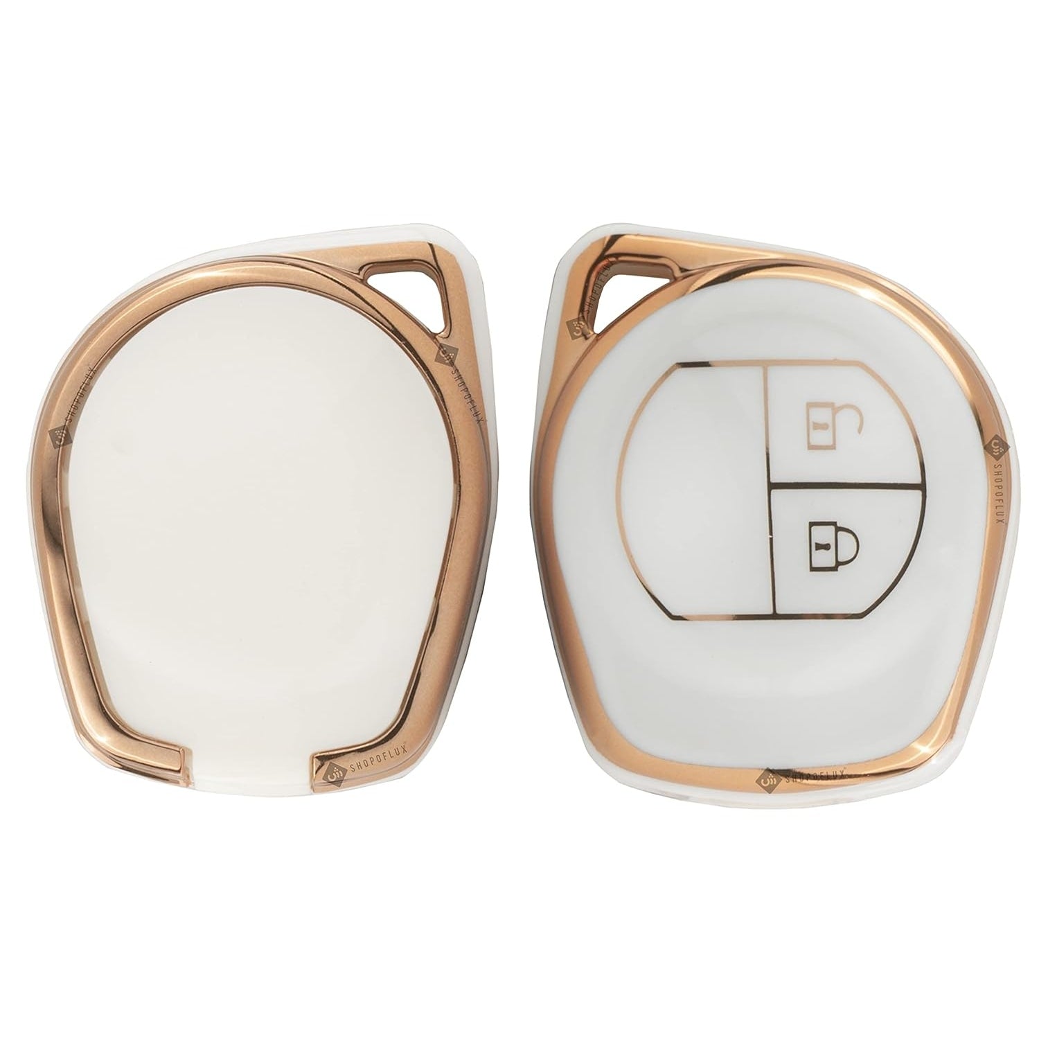 Shopoflux TPU Key Cover Compitable with Swift | Ertiga | Wagonr | Celerio | Swift Dzire | Alto | Fronx | Breza | S Presso | Ignis 2 Button Remote Key