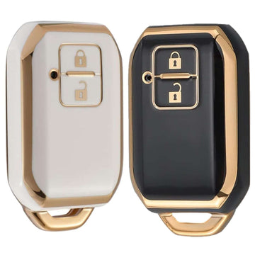SHOPOFLUX TPU Key Cover Compatible with Toyota and suzuki Baleno, Grand Vitara, Xl6, Swift, Brezza, Celerio, Ignis, Ertiga, Dzire, Fronx, Urban Cruiser, Rumion, Glanza, Hyryder