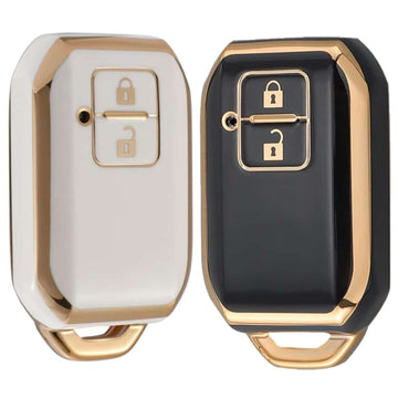 SHOPOFLUX TPU Key Cover Compatible with Toyota and suzuki Baleno, Grand Vitara, Xl6, Swift, Brezza, Celerio, Ignis, Ertiga, Dzire, Fronx, Urban Cruiser, Rumion, Glanza, Hyryder