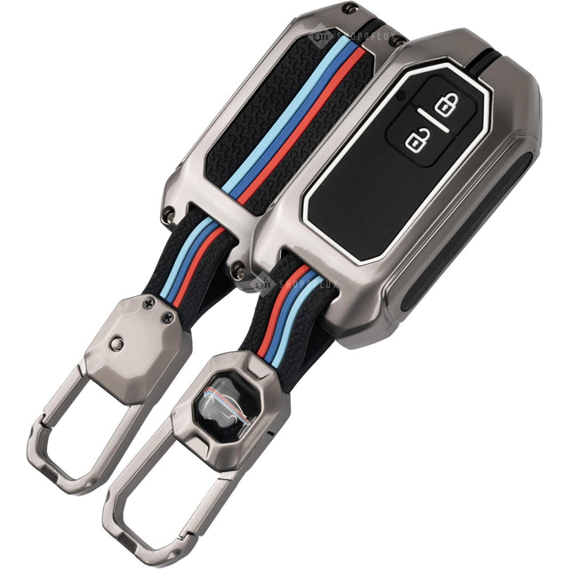 Black metal Maruti & Toyota 2-Button Smart Key Cover
