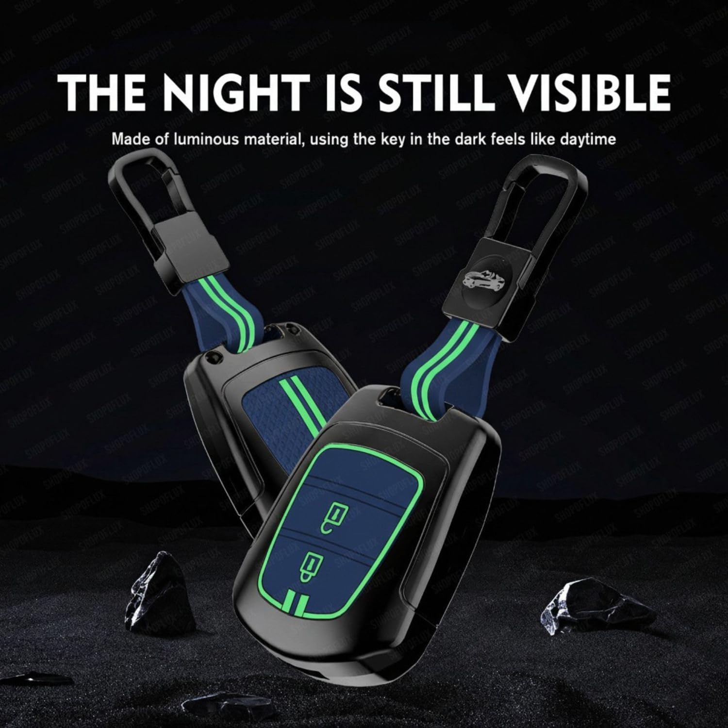 SHOPOFLUX Metal Key Cover Compatible with i10 Grand | Santro | Eon Shopoflux