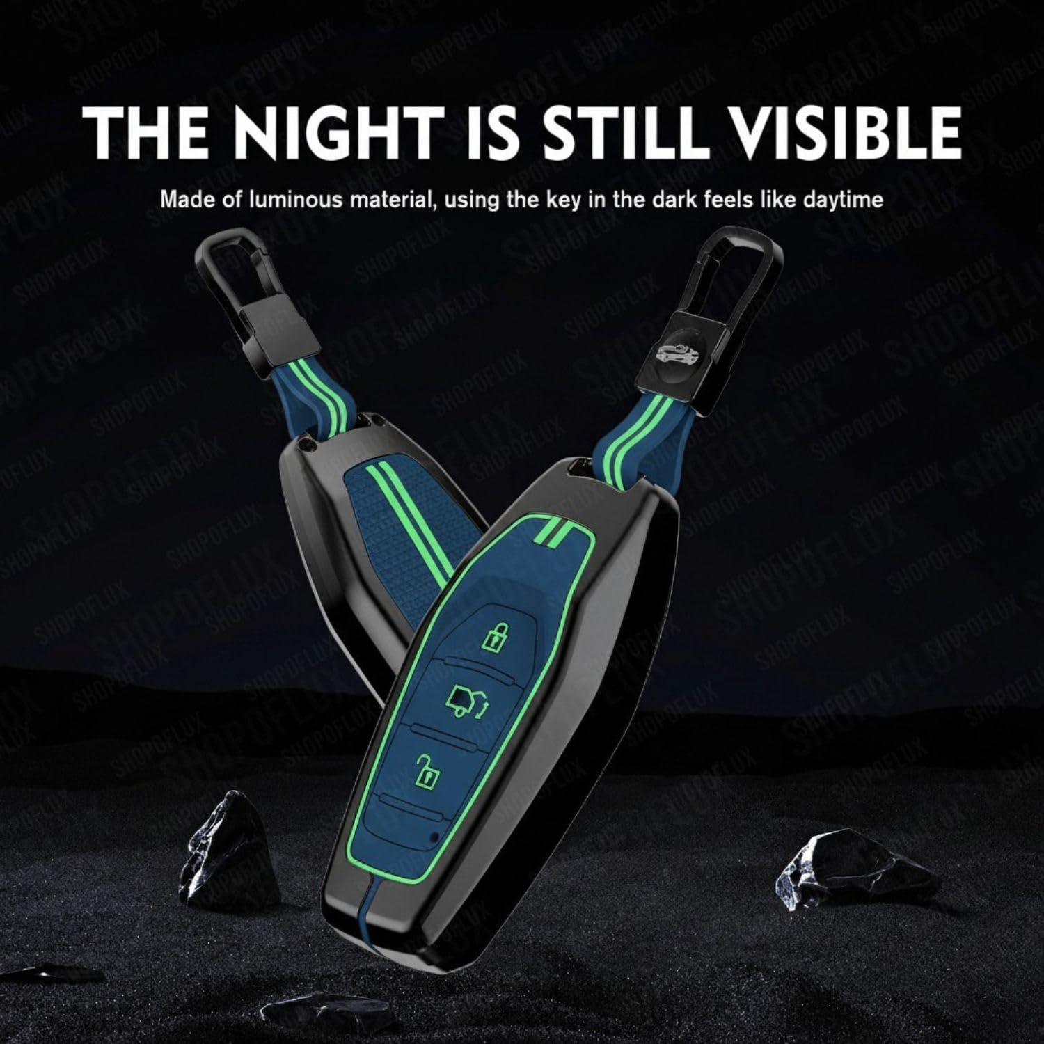 SHOPOFLUX Metal Key Cover Compatible with Mahindra XUV 500 Smart Key | Accessories (Copy) Shopoflux