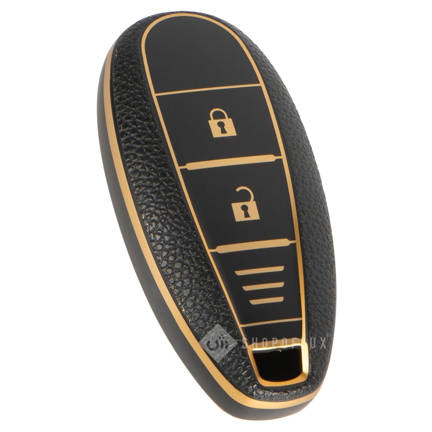 SHOPOFLUX Leather TPU Key Cover Compatible with Baleno | Breeza | S Cross | Ciaz | Swift 2 Button Smart Key