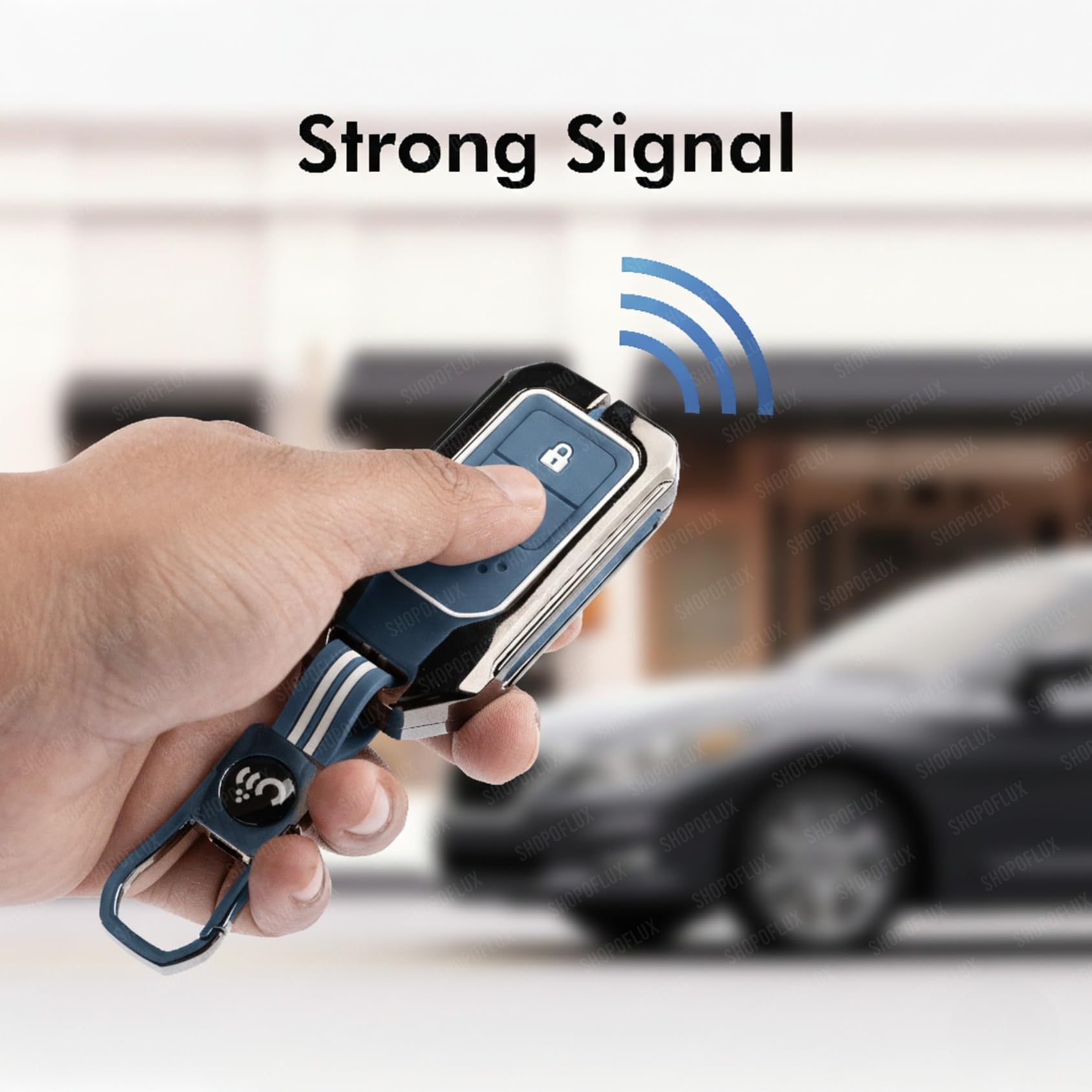 SHOPOFLUX Metal Key Cover Compatible for Honda Elevate | BRV | WRV | CRV | Jazz | City | Amaze 2 Button Smart Key (Copy) Shopoflux