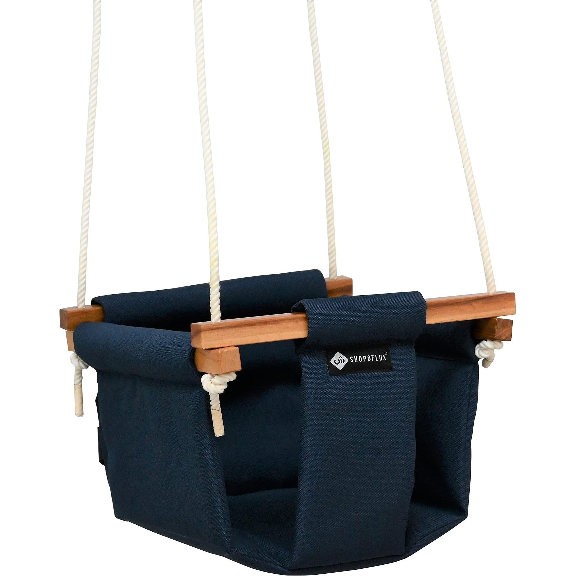 Shopoflux Swing For Kids | Baby Hanging Indoor Outdoor Jhula For Garden| 6 Months To 3 Years Up To 25 Kg Blue , Polyester, 9 Inch