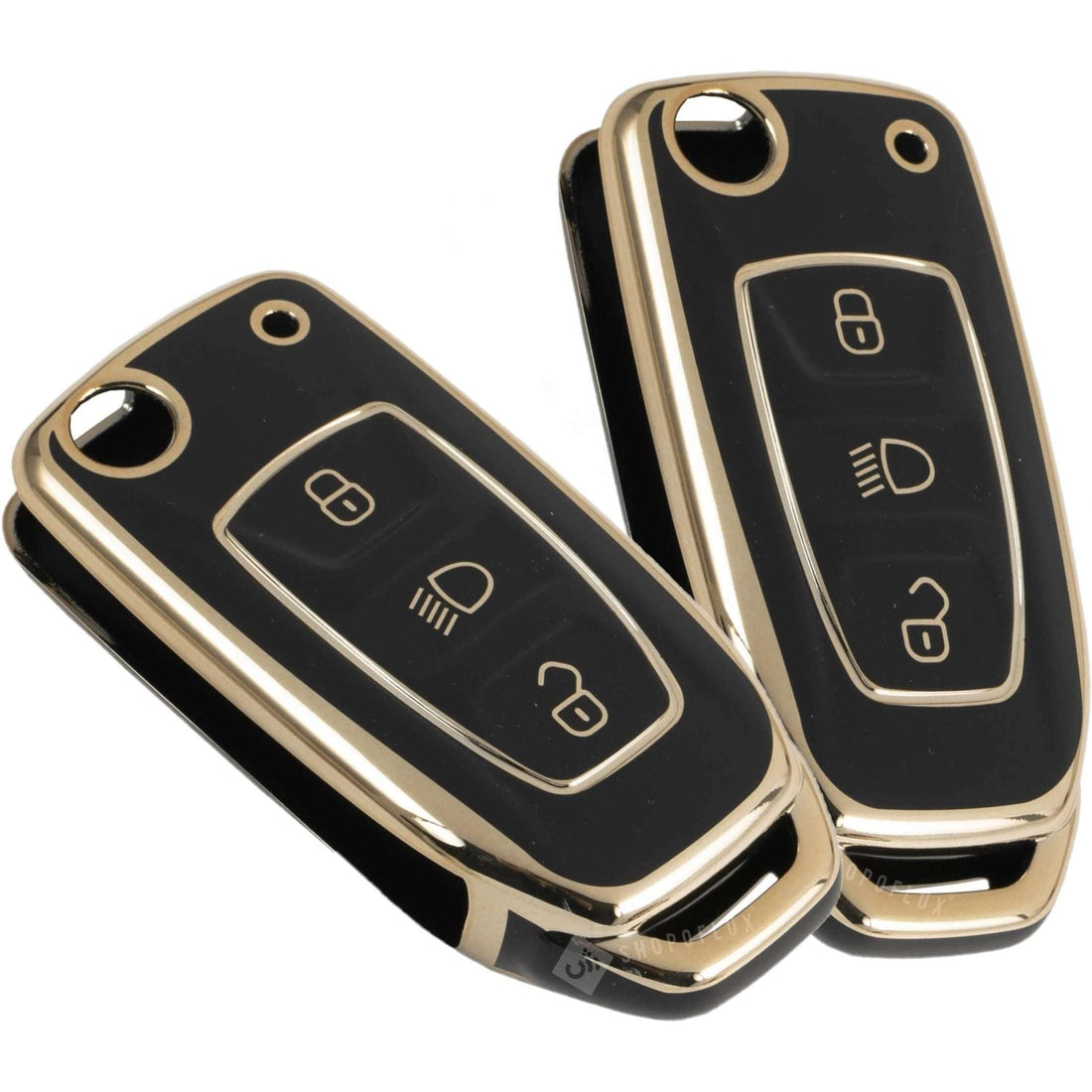 Shopoflux® TPU Key Cover Compatible with Tata Tiago | Nexon | Altroz | Safari | Storme | Zest | Bolt | Tigor | Punch | Hexa 3 Button Flip Key