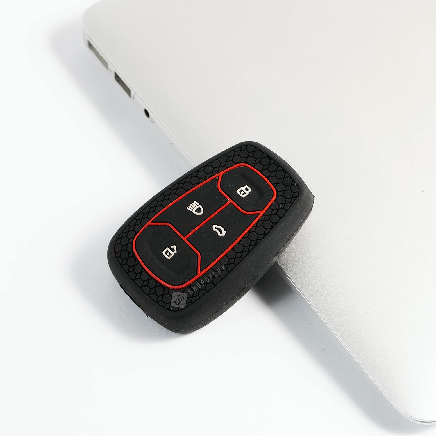 Shopoflux® Silicone Smart Key Cover Compatible with Tata Nexon | Harrier | Safari | Altroz | Tigor | EV | Punch | Tiago EV Electric