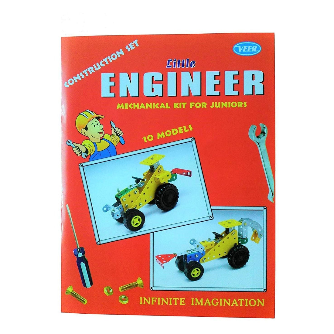 Shopoflux™ Little Engineer Mechanical Kit Dhoom Bike for Juniors 16 Models | 86+ Piece