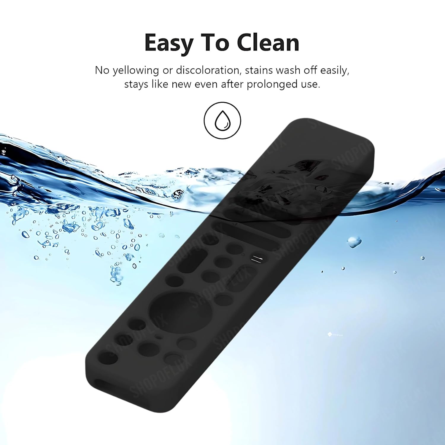 SHOPOFLUX Silicone TV Remote Cover Compatible with Sony Bravia Smart Tv Voice Remote Protective case (Black) Shopoflux
