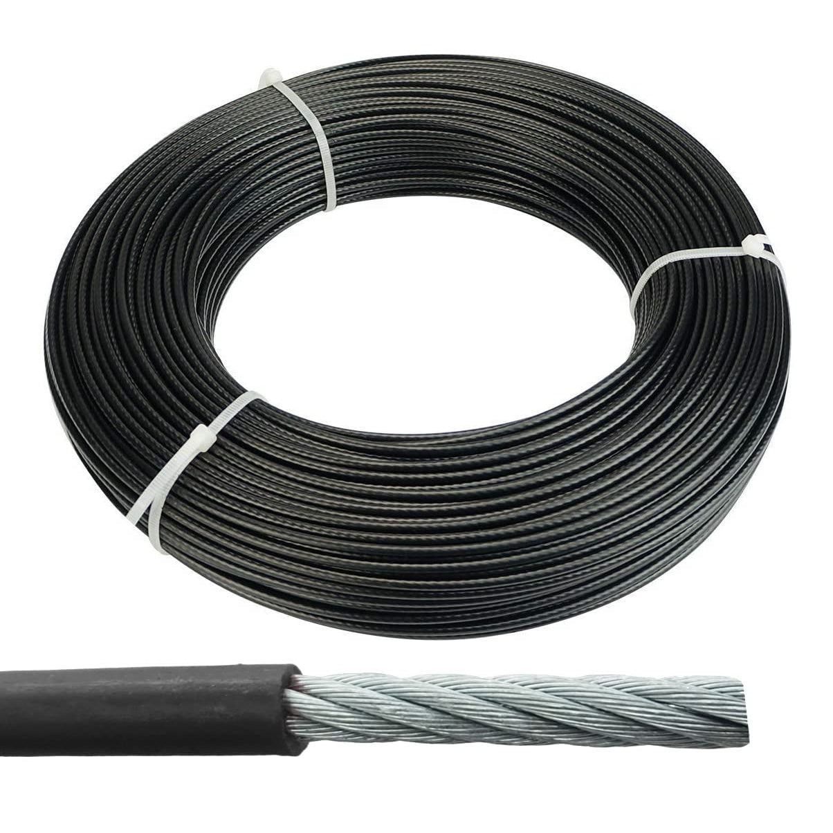 Shopoflux® Gym Machine Wire Rope PU Coated Cable Inside Steel 5mm/6mm