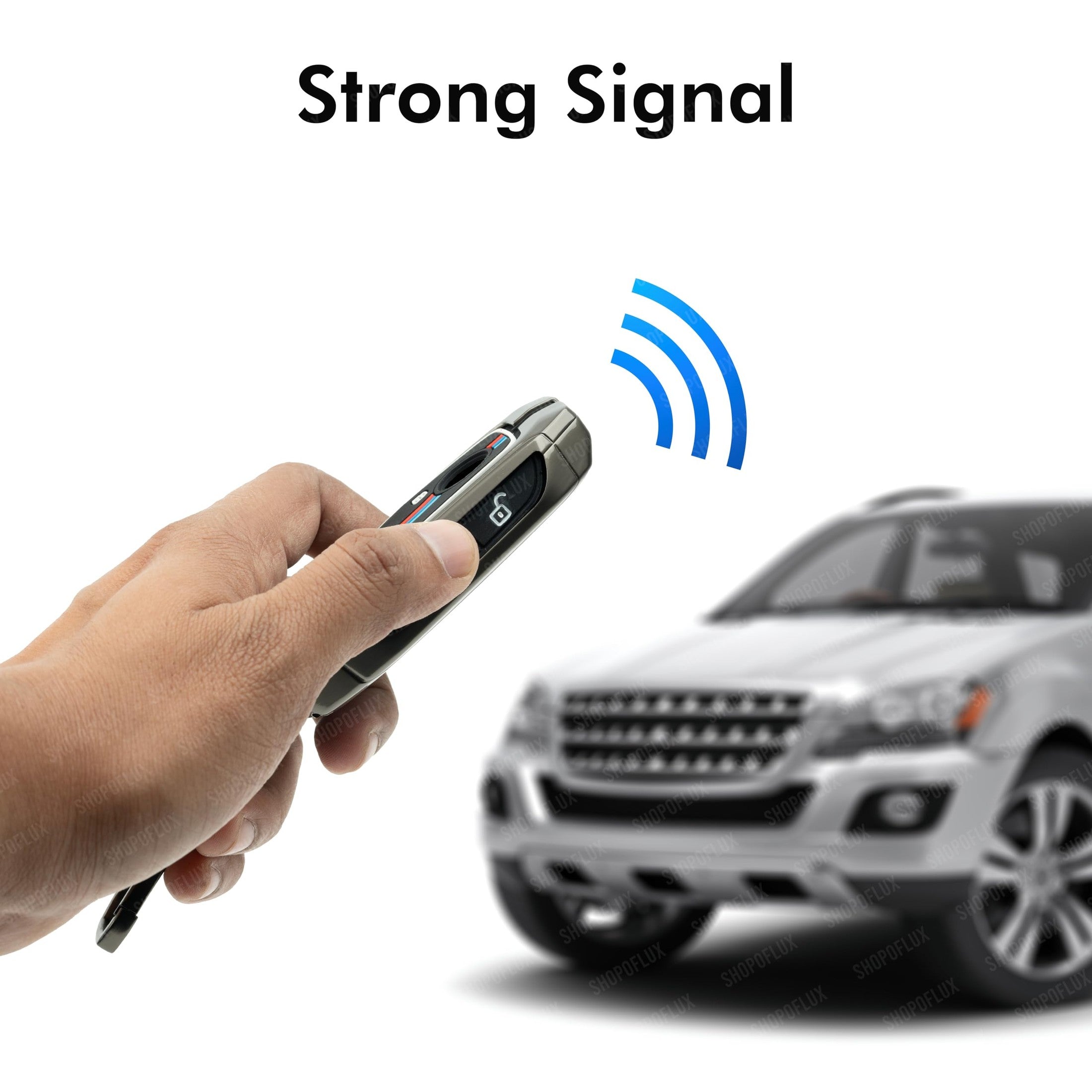 SHOPOFLUX Metal Key Cover Compatible for BMW 7 Series 740i 760i X1 X7 XM IX I7 X3 IX1 X5 Smart Key 4 Button