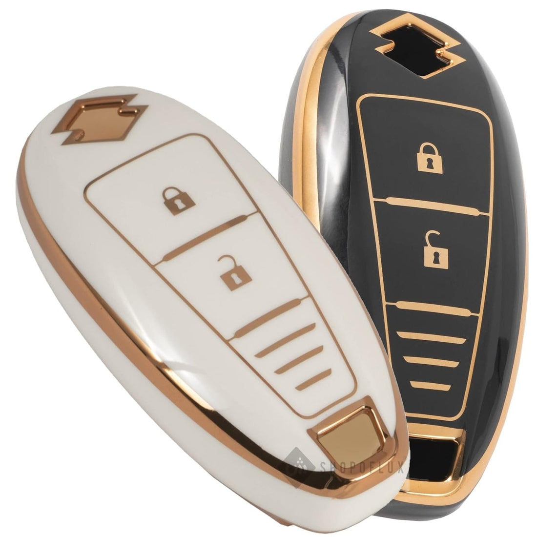 Shopoflux® TPU Key Cover Compatible with Baleno | Breeza | S Cross | Ciaz | Swift 2 Button Smart Key