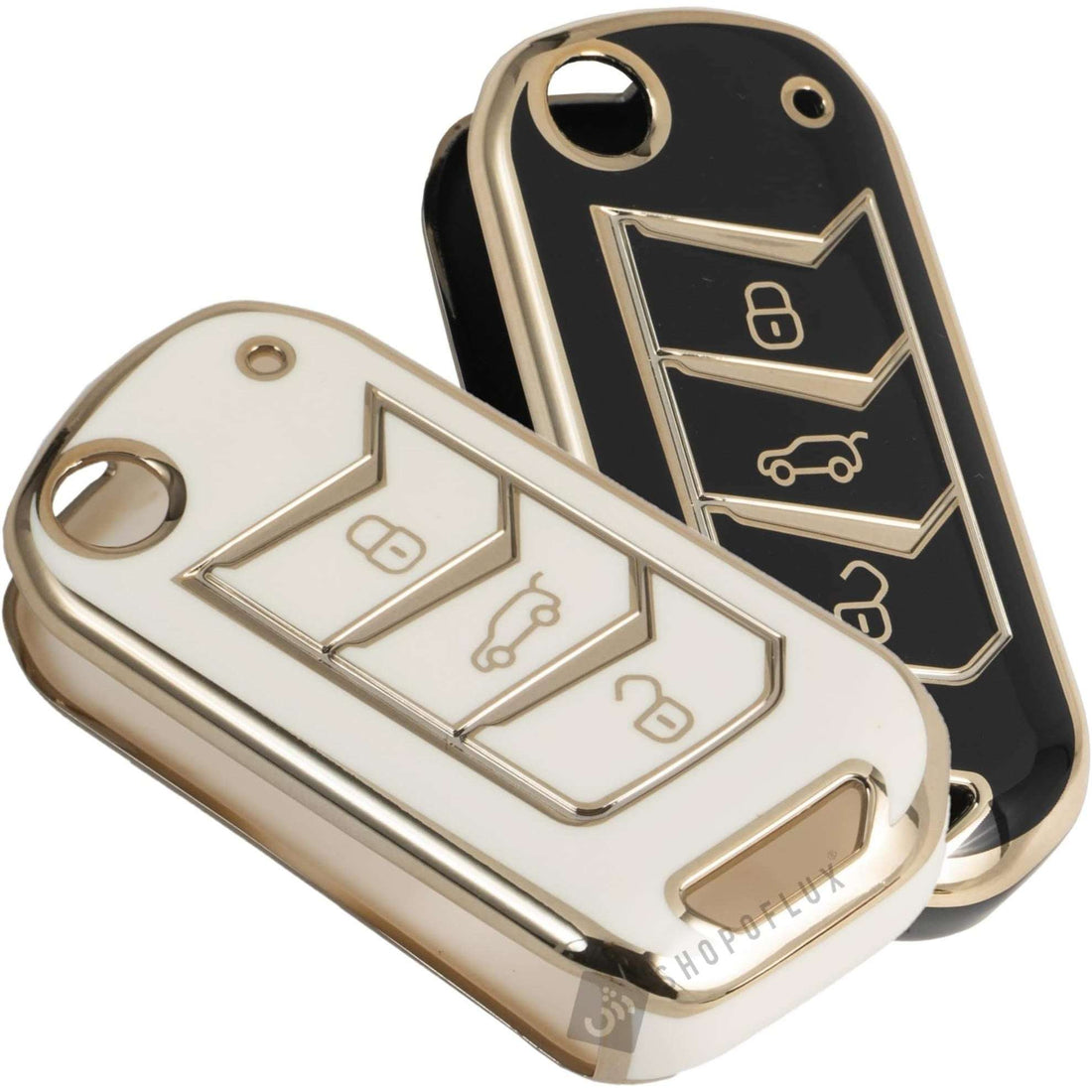 Shopoflux® TPU Key Cover Compatible with Mahindra Scorpio N | 3XO | XUV 300 | Marazzo | XUV 700 | XUV 400 ev | Bolero | Thar Roxx 3 Button Flip Key