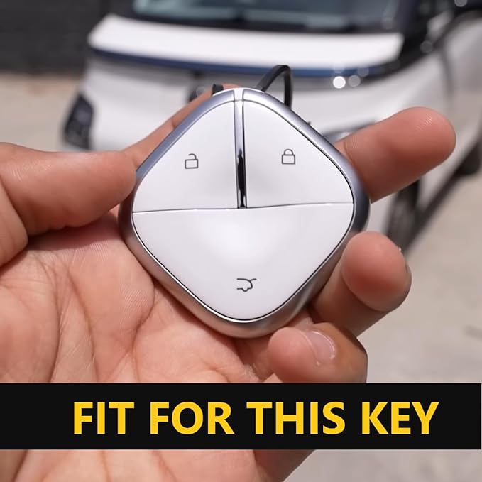 Shopoflux® TPU Key Cover Compatible with MG Comet ev Electric 3 Button Smart Key